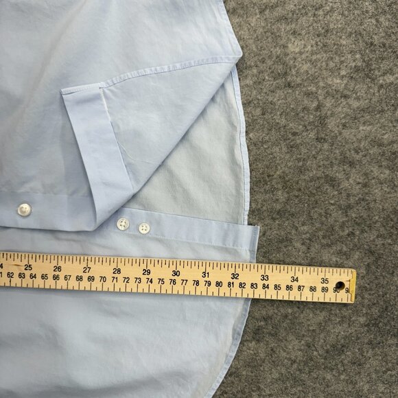 Calvin Klein Men's Active Performance Dress Shirt Blue 16-16.5 36/37, L, NEW - Picture 10 of 12